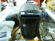 Excellent Fellowes paper shredder E/T
