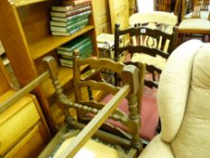 Quantity of ladderback country kitchen chairs