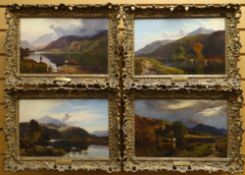 SIDNEY RICHARD PERCY a set of four fine quality oils on canvas - North Wales scenes, all signed & in