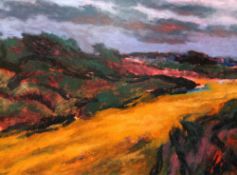 MIKE KNOWLES oil on board - Parys mountain, signed, entitled & dated verso 2009, 90 x 120cms