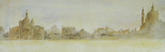 BIM GIARDELLI watercolour - Venetian scene, signed & dated 1981, 18.5 x 56cms