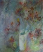 JUDITH ROSENTHAL oil on canvas - still-life, entitled verso on Martin Tinney gallery label '