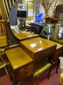 Art Deco style dressing table stool