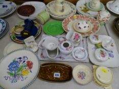 Mixed selection of tableware etc including Midwinter Stylecraft Pussy Willow, Susie Cooper, hand