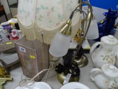 Four modern decorative table lamps