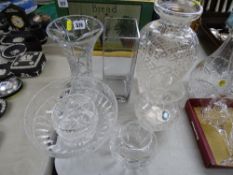 Quantity of cut crystal and other glassware