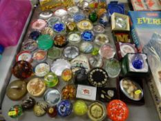 Good collection of various paperweights by Caithness, Murano etc