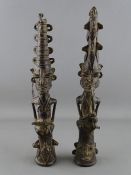 Pair of bronze Ogboni bells, Nigeria