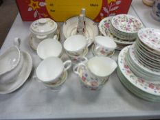 Parcel of Duchess Jacobean teaware, Old Foley and similar items