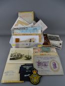 Collection of wartime and later military and prisoner of war memorabilia, a small selection of