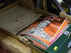 Box of vintage sheet music