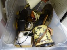 Tub of miscellaneous household items