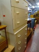 Modern five drawer bedroom and a matching three drawer bedroom chest