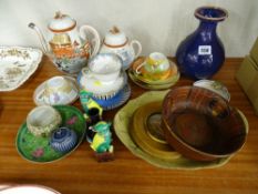 Selection of Oriental pottery and ornamental goods