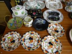Mixed quantity of decorative tableware by Shelley, Spode and Victorian manufacturers etc