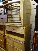 Mid Century nest of three Nathan side tables and a small Nathan unit with drawer and base cupboard