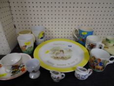 Parcel of vintage children's related china