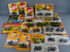 Corgi and Matchbox Toys including military two packs, Corgi Junior figures and field guns, James