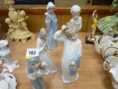 Parcel of Nao and similar figurines