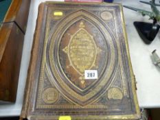 Brass bound Bible with clasp