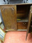 Two door cupboard base with interior twin drawers