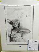 EVE ARNOLD limited edition (56/495) photographic print - Hollywood film star in a modern silvered