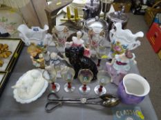 Mixed selection of pottery and glassware