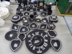 Good selection of Wedgwood black Jasperware etc