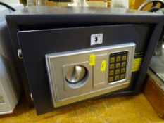 Small digital home safe S-25EA (battery operated) and two portable Roberts radios