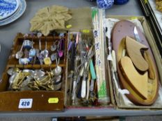 Quantity of collector's spoons, pickle forks and other household items etc
