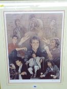 STEPHEN DOIG limited edition (666/850) framed print - titled 'Wonderful Life, Sir Cliff Richard