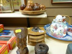 Parcel of ornamental treen