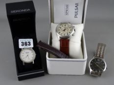 Boxed gent's Pulsar wristwatch, another, Sekonda etc