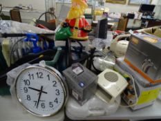 Parcel of garden and garage accessories, some household etc