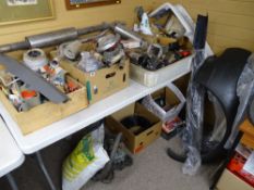 Very large parcel of garage and vehicle accessories including 'straight' exhausts, bumpers,