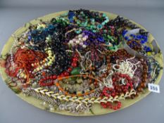 Large parcel of bead necklaces etc