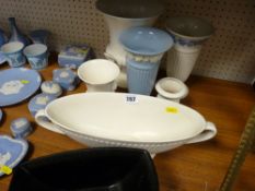 Parcel of Wedgwood and other planters and vases