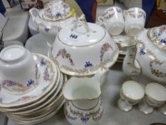 Parcel of Staffs colourful and gilt teaware