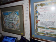 Two E MEIRION ROBERTS prints - Eisteddfod 'Rhyl, 1985' and 'Bro Colwyn, 1995'