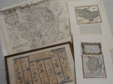 Parcel of various antiquarian maps & road maps