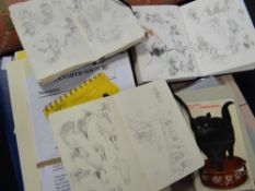 A large parcel of ephemera relating to Penarth including sketchbooks, issues of a Penarth Society