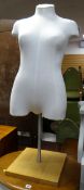 A dressmaker's mannequin