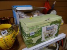 Three boxed novelty teapots - 'The Woolpack', 'The Rovers Return' & 'The Queen Vic'