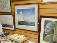 Limited edition (40/350) print by GORDON FRICKERS entitled 'Royal Yacht Britannia 1893', embossed
