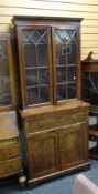 Early twentieth century mahogany bureau bookcase