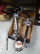 Two modern bar pumps