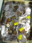 A large collection of coins