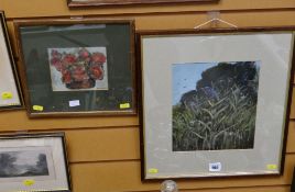 Two framed oils by G ROBERTS