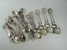 Assorted silver flatware & EPNS