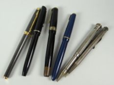 Parcel of fountain pens & vintage propelling pencils